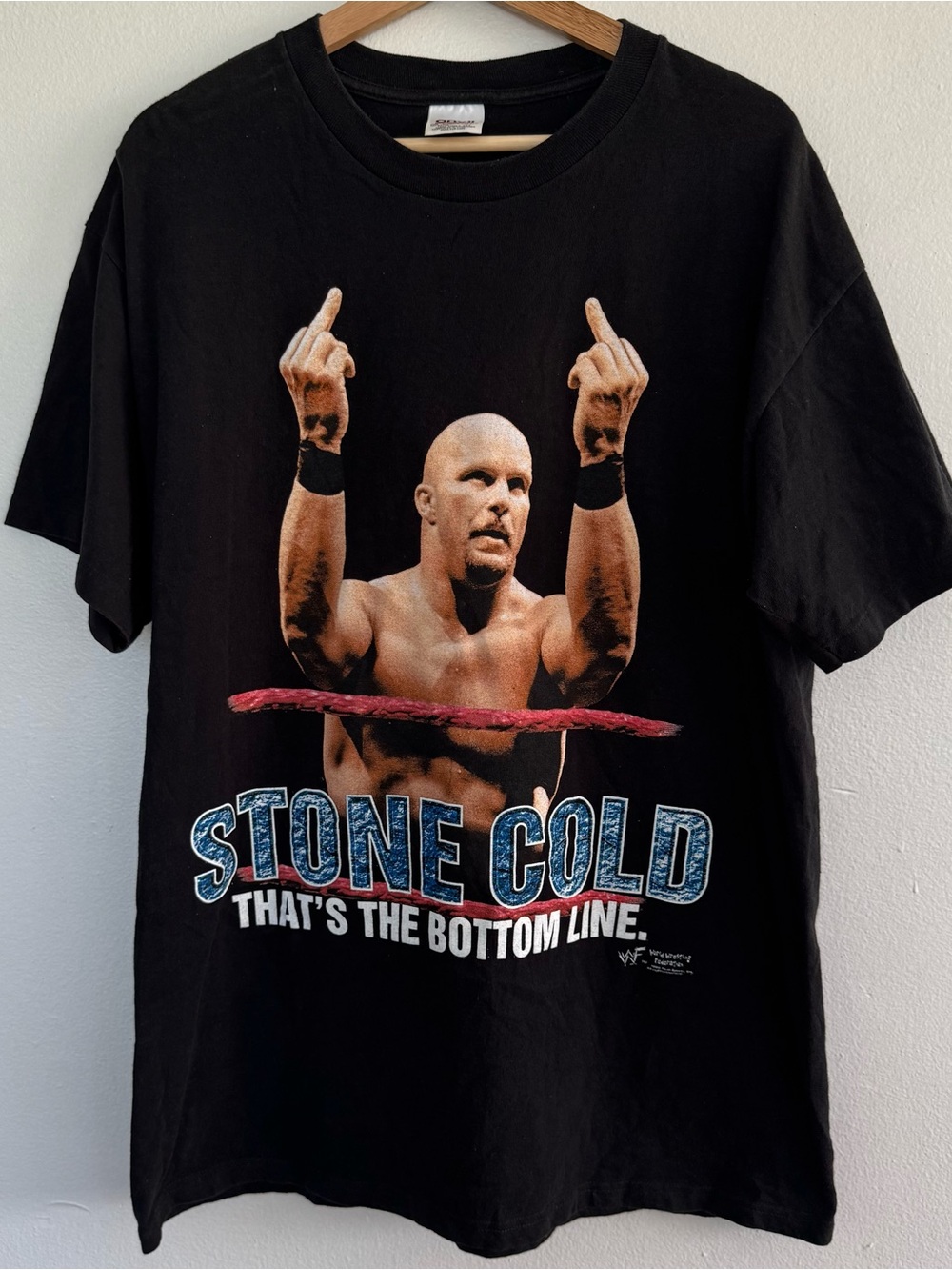 Vintage 1998 Stone Cold Steve Austin T-Shirt Mens XL Wrestling WWF WWE 90s Tee